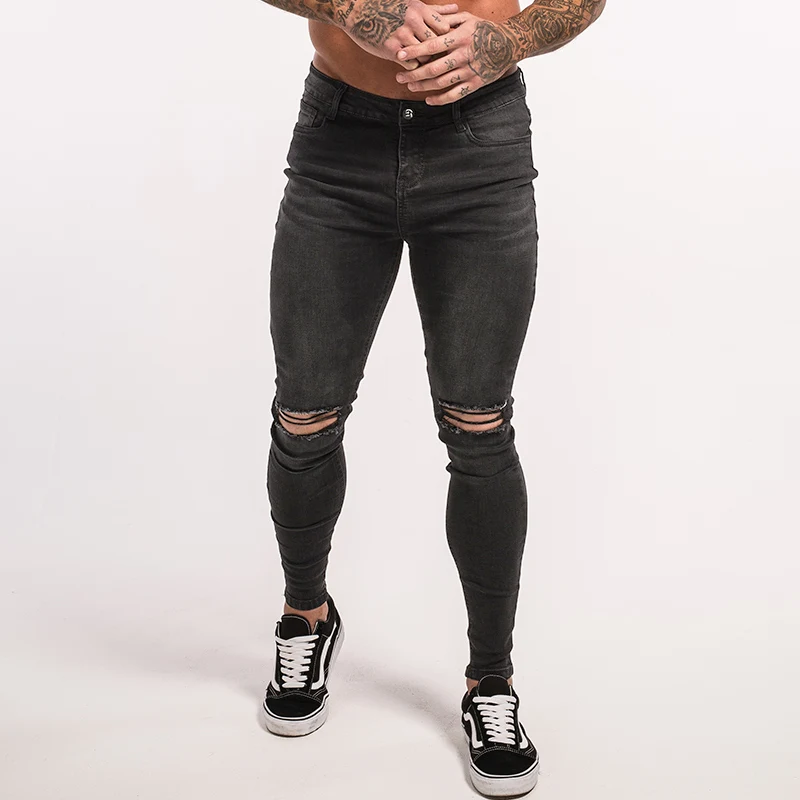 mens grey spray on skinny jeans