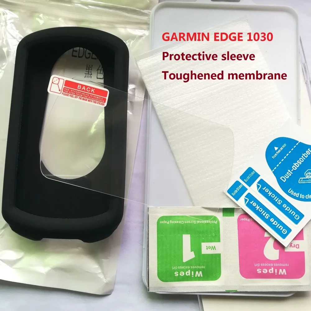 

Garmin Edge 1030 Bike Computer Bicycle Stopwatch Silica Gel Protective Sleeve And Protective Film Tempered Glass Protector