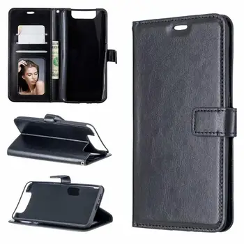 

500pcs/lot Leather Crazy Horse Wallet cover Case for Samsung S10 plus e A80 A60 A70 M10 M20 M30 A20e A10 A20 A30 A40 A50