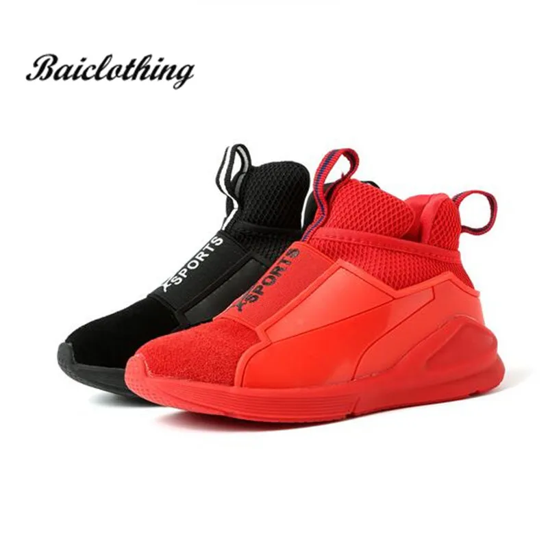 shoes for boys in red colour