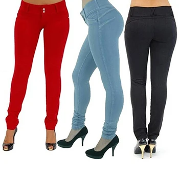

Women's Fashion Sexy Skinny Stretchy Pencil Pants Leggings Trousers