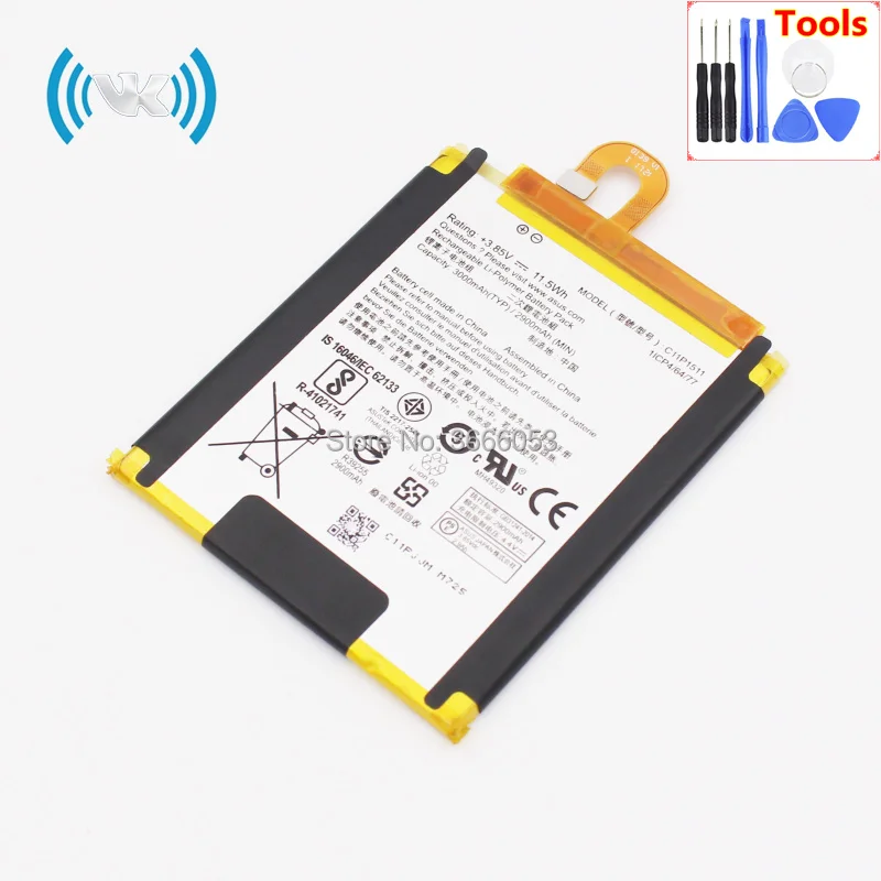 Сменный литий полимерный аккумулятор VK 2900 мАч/11 5wh 3 8 В C11P1511 для Asus ZB553KL