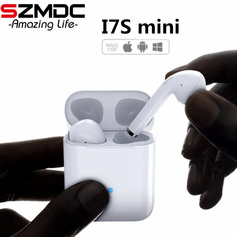 

SZMDC i7s mini Bluetooth Earbuds Wireless sports Headsets Stereo In-Ear Earphones With Charging Box for ios and Android PK i9S