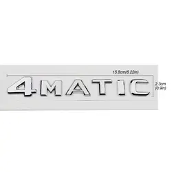 Для Mercedes 4matic магистрали или сбоку эмблема Chrome знак логотип наклейки для Benz W124 W210 C E CL CLS R