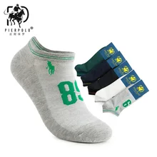 Высококачественные деловые Брендовые мужские носки поло спортивные хлопковые носки для мужчин антибактериальные Разноцветные 10 шт. = 5 пар/лот