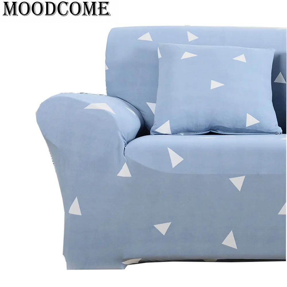 Light Blue covers for sofa stretch cover spandex polyester fundas para