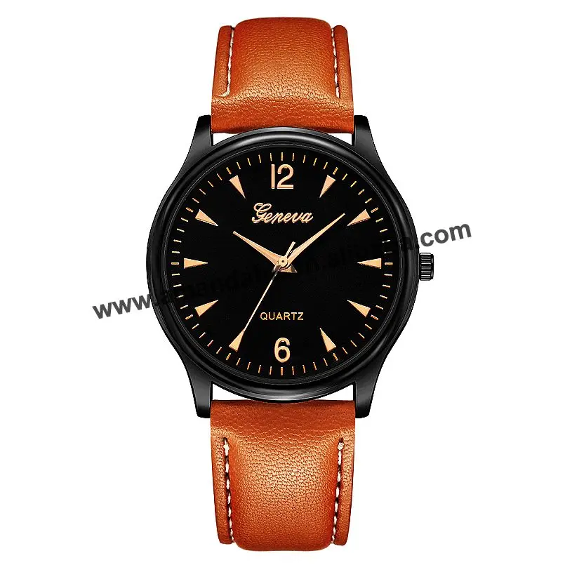 

Оптовая продажа 640, часы с кожаным ремешком в западном стиле для мужчин и женщин, спортивные наручные часы, лидер продаж, Женские кварцевые наручные часы с кожаным ремешком