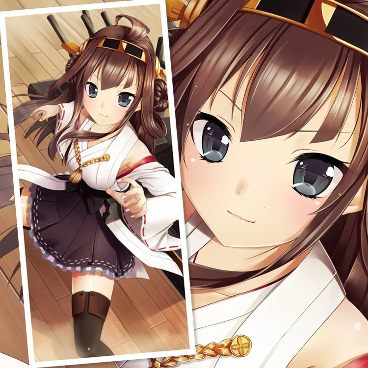 45x95cm Kantai Collection Kancolle Fleet Girls Kongou Cartoon Anime Art