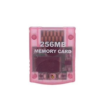 

Ruitroliker Clear Pink 256M Memory Card for Wii NGC Gamecube Console