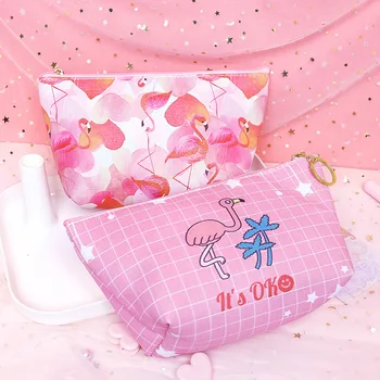 

Large Capacity Flamingo Design Makeup Bag Women Bags Waterproof Travel Cosmetic Bag Organizer Case Necessaries Wash Toiletry Bag