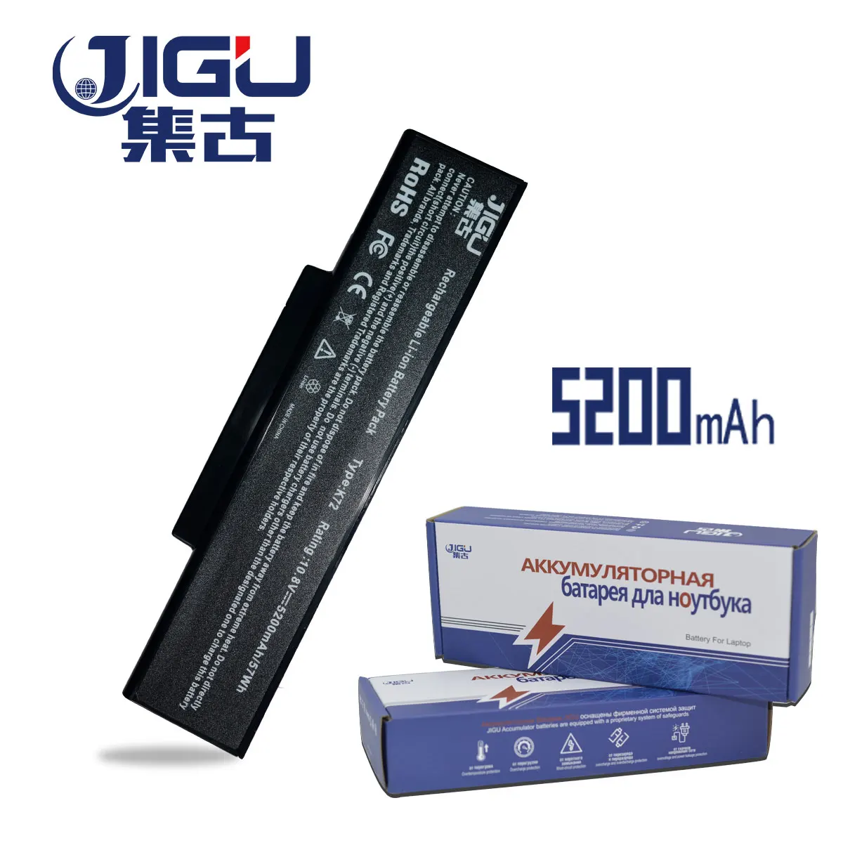 JIGU Новый аккумулятор для ноутбука ASUS A72 N71 K73 K72 X77 A72F K72Y K73J N71V N73G N73V N71J N73Q X77J K72F K72K K72P