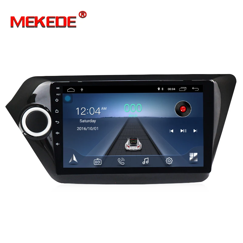 MEKEDE 2 din 9 дюймов Android 8,1 для Kia k2 RIO 2010 2011 2012 2013 1024*600 Wifi автомобильное радио DVD плеер gps навигации