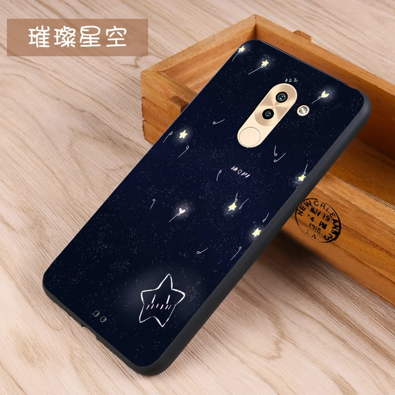 Huawei honor 6x Case Original Cover for Huawei honor 6x Bag Case Cover Skin Wolf Fish Skull honor 6x Fundas 100% BiNFUL 28