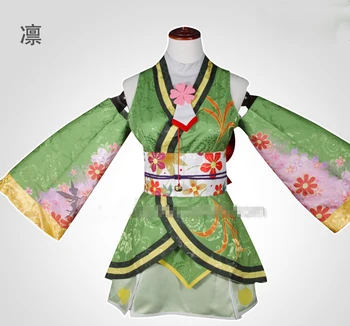 

Love Live! Hoshizora Rin School Idol Movie Uniforms Cosplay Kimono Free Shipping + Stockings
