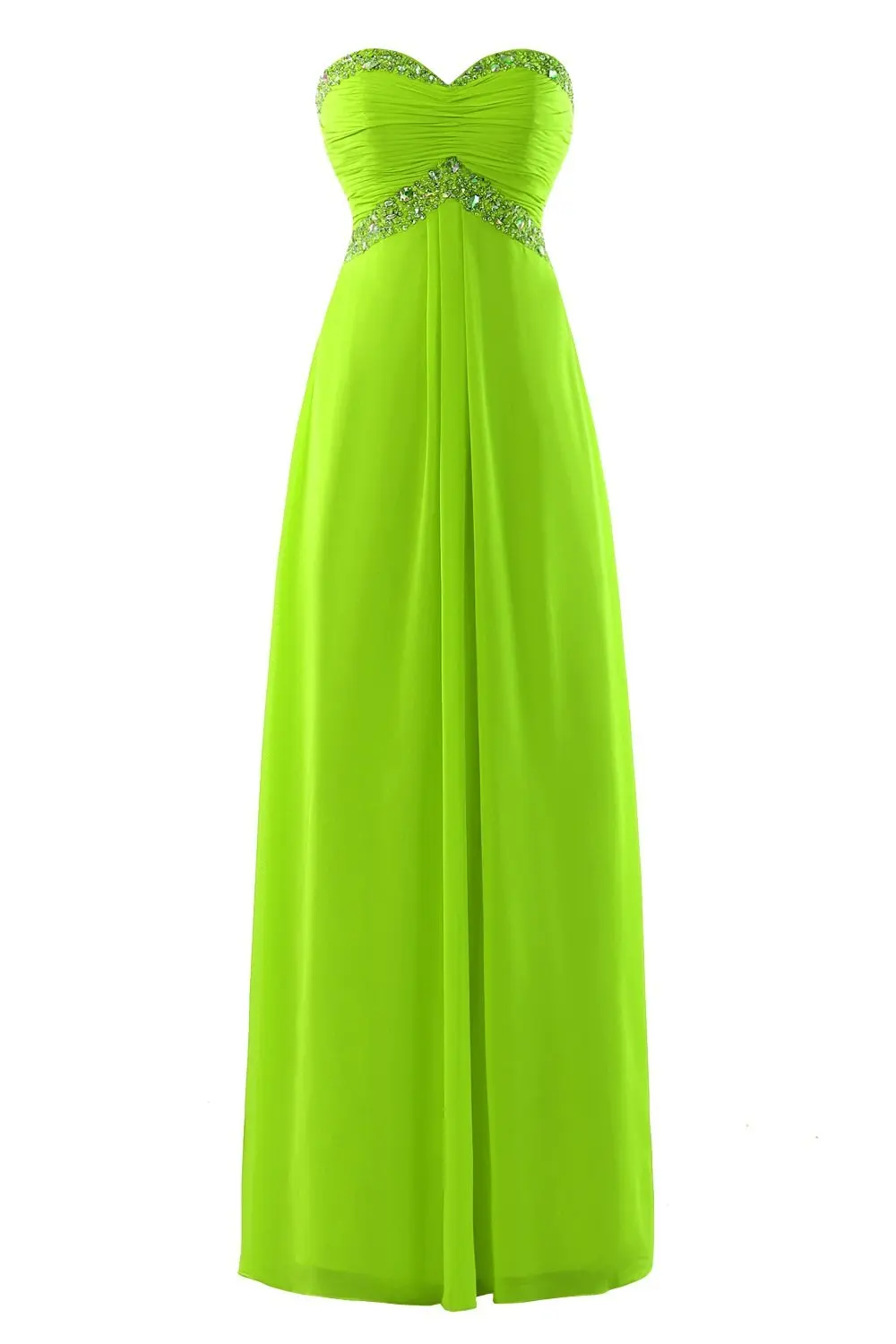 Nitree Bridal Women Chiffon a Line Beaded Prom Evening Dressesevening