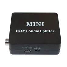Мини-разветвитель HDMI к HDMI сплиттеру с USB кабель Spdif, коаксиальный и наушники Выход для xbox, PS4
