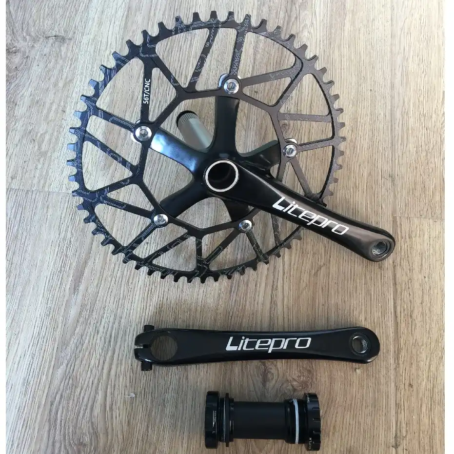 Details about / Crank arm Bike Crankset Crank set Folding bike Road bike New Practical