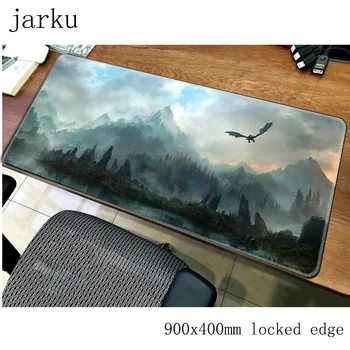 

skyrim mouse pad gamer 900x400mm notbook mouse mat gel large gaming mousepad cheapest pad mouse PC desk padmouse accessories