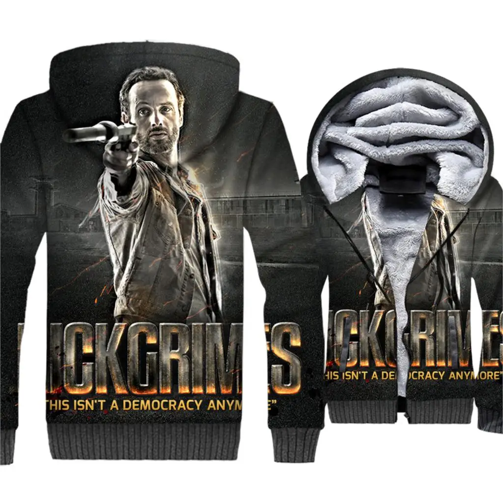 Streetwear Jr3 Cálido Sudaderas Hip 116 Casuales Invierno Fans 120 Hop Impreso 2019 lk Para De jr3 114 Rick jr3 Chaquetas Caminar lk 127 Los lk lk jr3 Capucha 126 El lk lk Muerto 3d Hombres Con 124 jr3 lk jr3 Grueso jr3 123 qFPBOHT