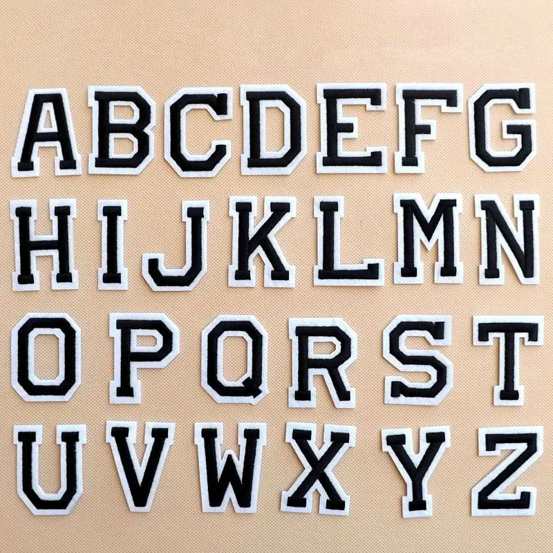 

10 same pcs/lot Embroidered Alphabet Letters Clothes Patch