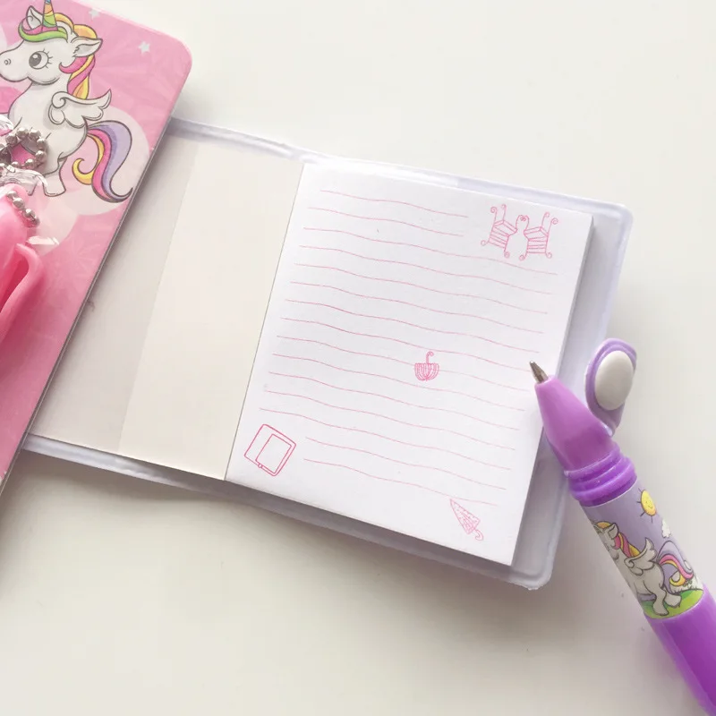 1 PC Cute Unicorn Flamingo Memo Pad Sticky Notes Memo Notepad Notebooks Gift Kawaii Stationery