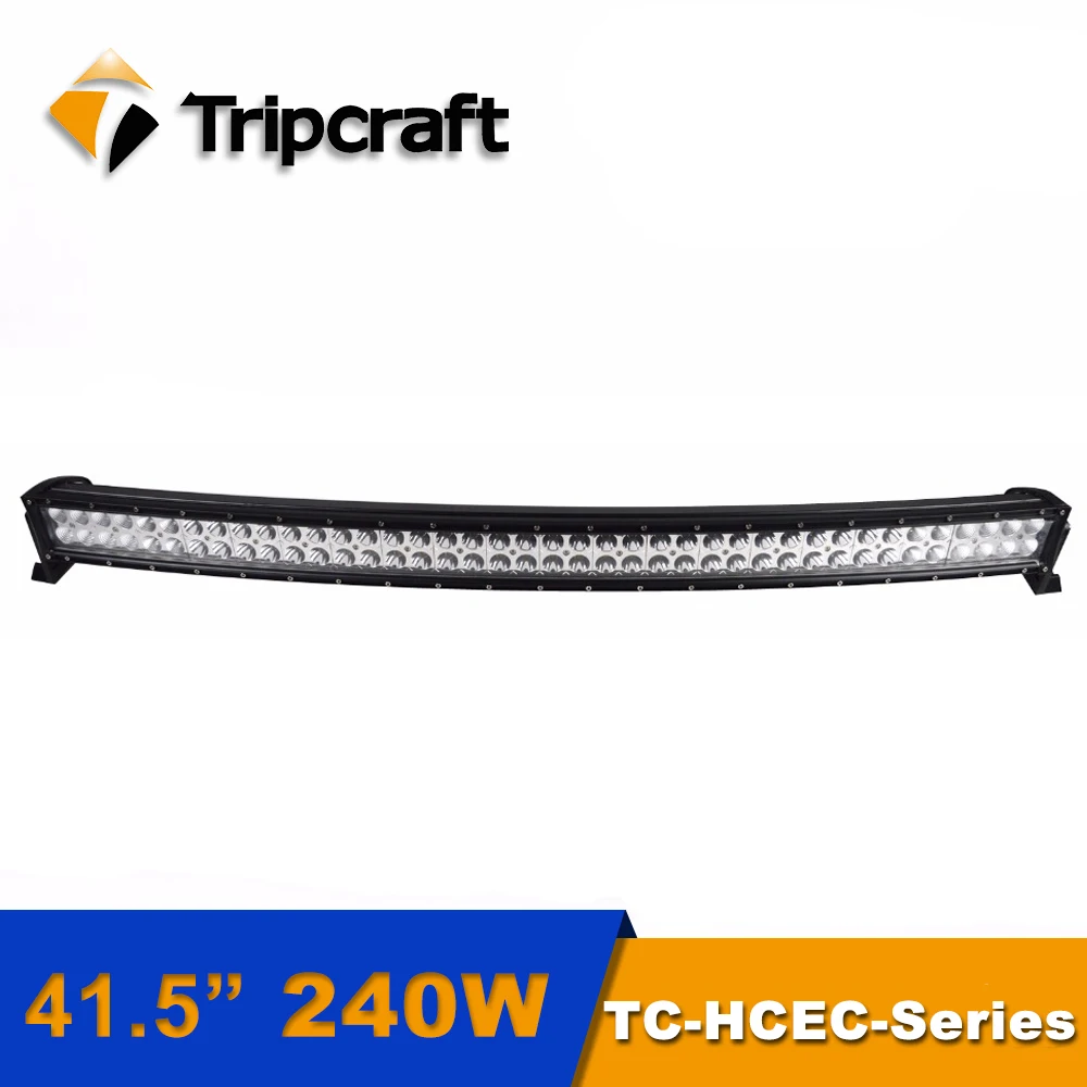 TRIPCRAFT 41 5inch 240W Curved LED Work Light Bar Spot Flood combo beam for offroad Truck
