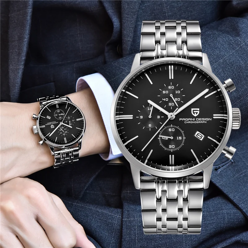 

PAGANI DESIGN 2019 Men Watches Top luxury Brand Waterproof Luminous pointer Sports Quartz Watch Mens Clock Relogio Masculino