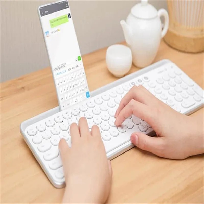 Youpin MIIIW Bluetooth Двухрежимная Клавиатура 2 4 ГГц беспроводное соединение 10m 104 клавиш