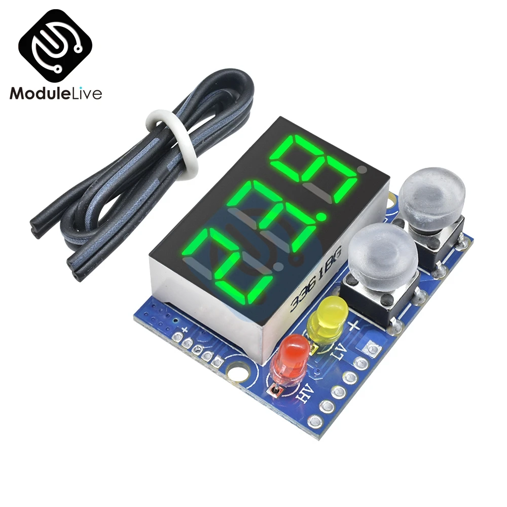 Цифровой вольтметр светодиодный красный 0 99 9 в пост. Тока|voltmeter digital|voltmeter ledvoltmeter dc