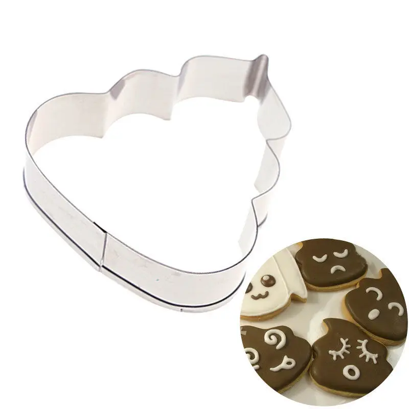 

Poop Emoji Packed Stainless Steel Cookie Pastry Dessert Fruit Cutter DIY Mold