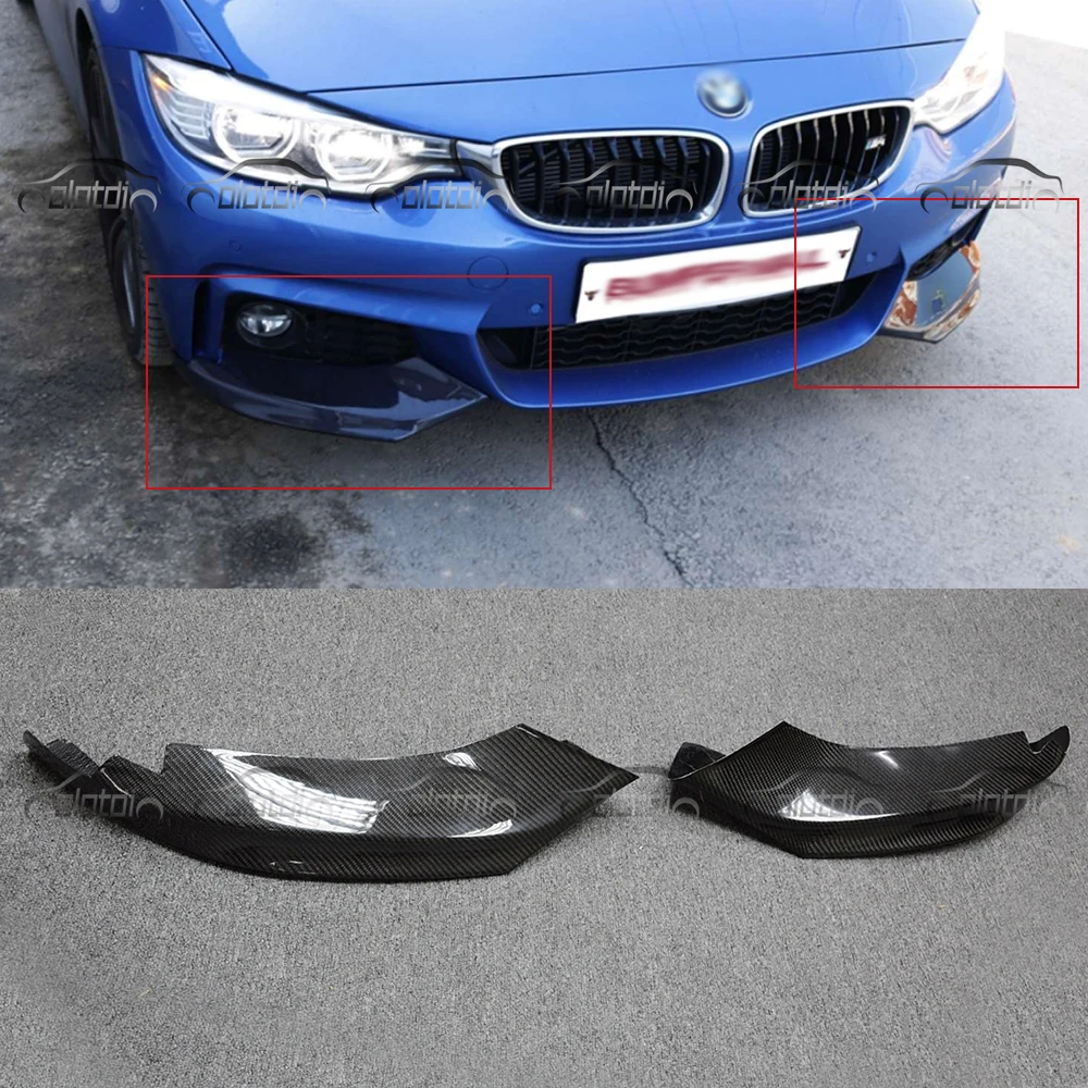 F32 Carbon Fiber Front Lip Splitter Flaps for BMW 4 Series F32 F33 435i
