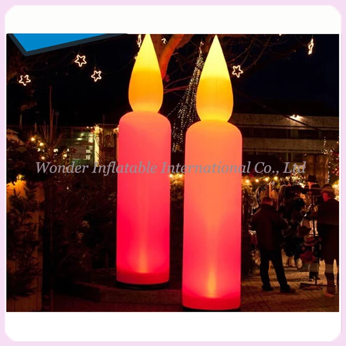 Attractive inflatable lighting candle candle shape inflatable lighting