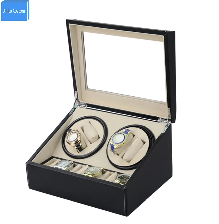 DHL send 4+6 Automatic watch winder 4 box slient motor box for watches