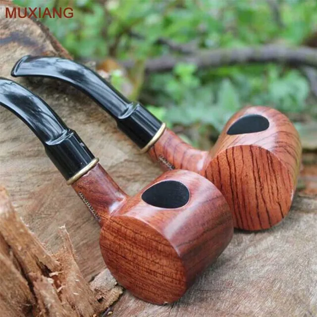 Rosewood or Bubinga Freehand Tobacco Pipe Novelty Smoking Pipe Barrel