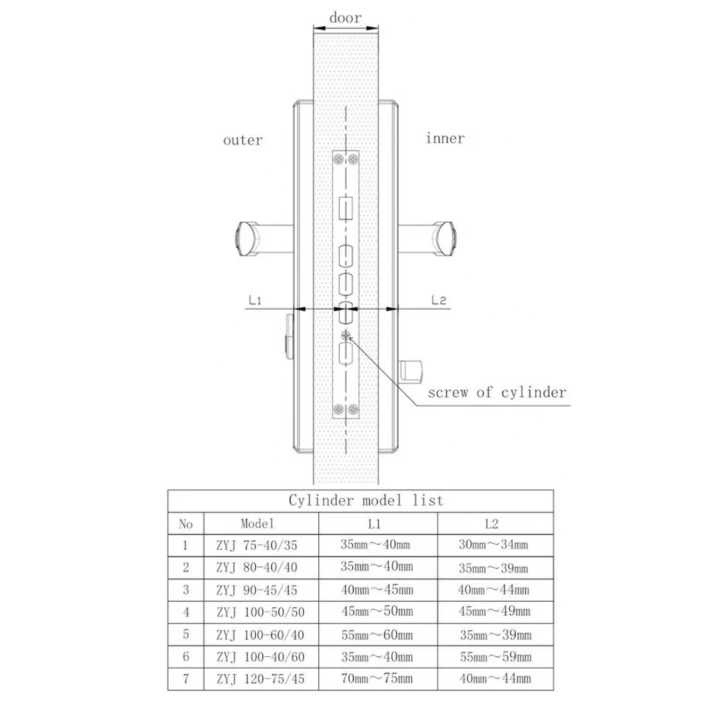 Xiaomi Aqara Original Practical Anti-theft Security Door Lock Core with Key Smart Door lock Mechani