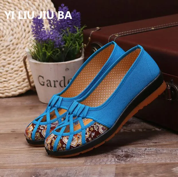 

new 2019 spring flats Women Shoes Fashion Casual flower Women canvas Slip On Comfortable flats Shoes women Plus Size 35-40 **166