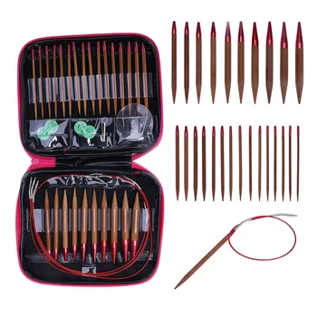 

13 Size Aluminium Circular Knitting Needle Ring Set Crochet Hooks Yarn Helper For Knitting Sweaters DIY Sewing Combination