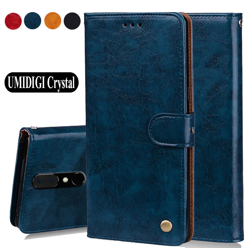 

Luxury PU Leather Slip-resistant Flip Wallet Case For UMIDIGI Crystal Book Case 5.5 Back Cover Case W01