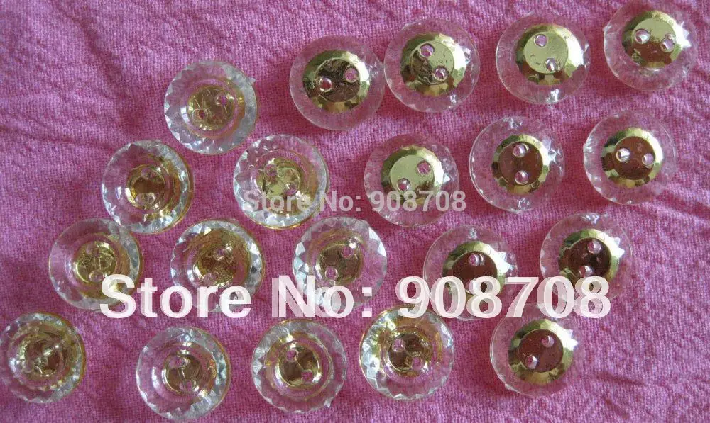 

H0136 Newly Mixed Button For Craft 12.5mm Round Acrylic Buttons Two Holes 150pcs Garment Accessory