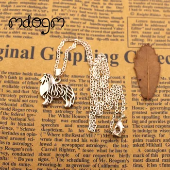 

2019 New Cute Shetland Sheepdog Necklace Dog Animal Pendant Gold Silver Plated Jewelry For Women Female Girls Kids Ladies N093