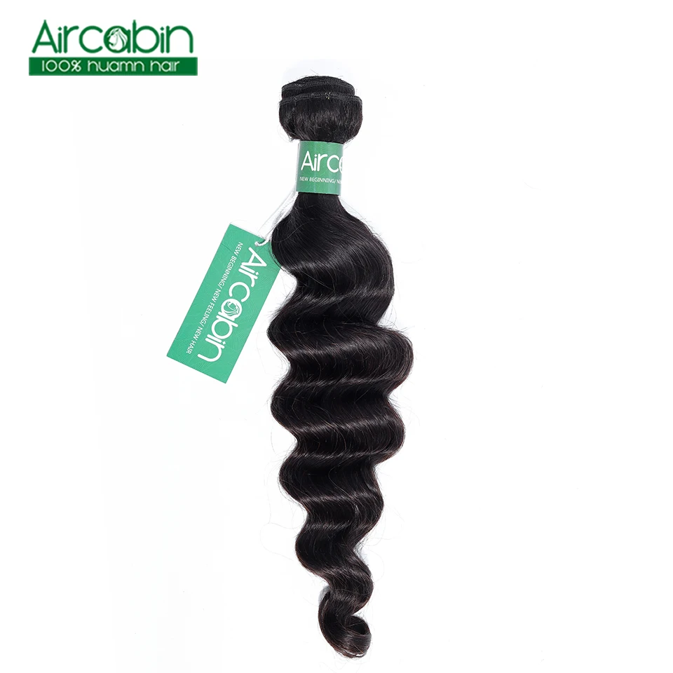 

Loose Deep Wave Bundles 8-30 Inch Brazilian Hair Weave Bundles 100% Human Hair 1 Bundle Aircabin Non Remy Hair Extensions