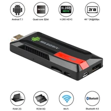 MK809 IV ТВ ключ 2 Гб ОЗУ 8 Гб 16 Гб ПЗУ Смарт Android 7,1 RK3229 четырехъядерный 2,4G WiFi мини ПК DLNA 3D H.265 UHD 4K медиаплеер