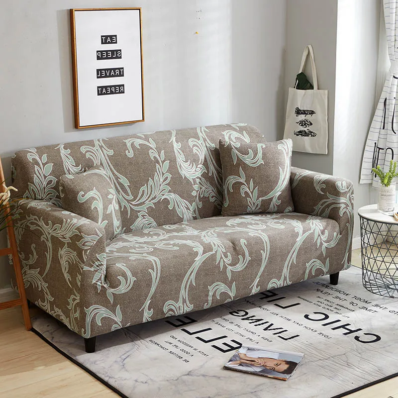 Sofa-slipcover плотная обертка все включено скольжению секционный эластичный Полный угловой диван крышка l-образный диван 1/2/3/4 местный 1 шт - Цвет: color 1