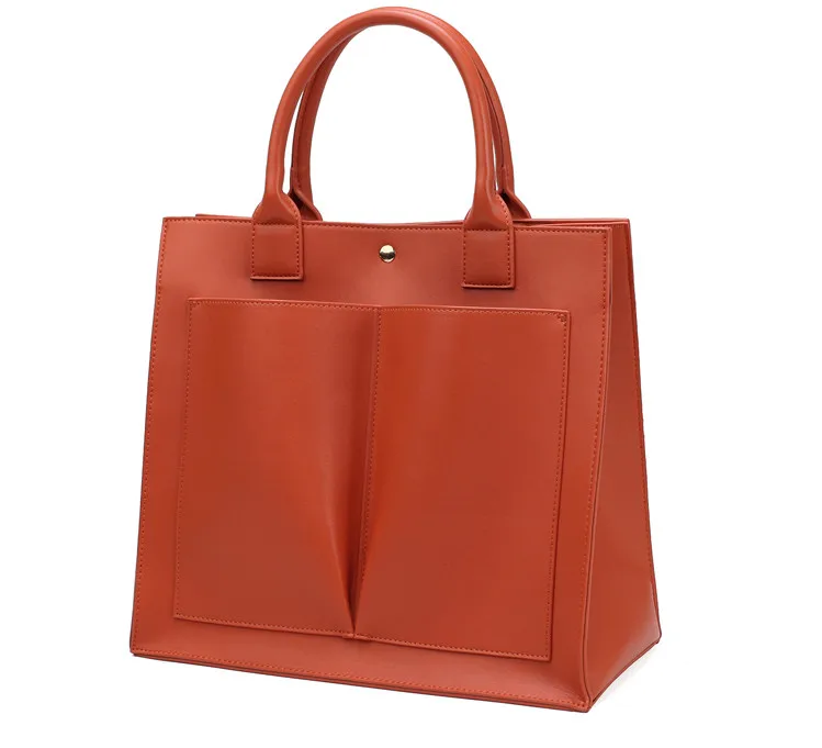 Большая вместительная дамская сумка, оранжевая Индивидуальная сумка на одно плечо с персонажем-это портативная большая сумка, которая изготавливается высококлассными леди