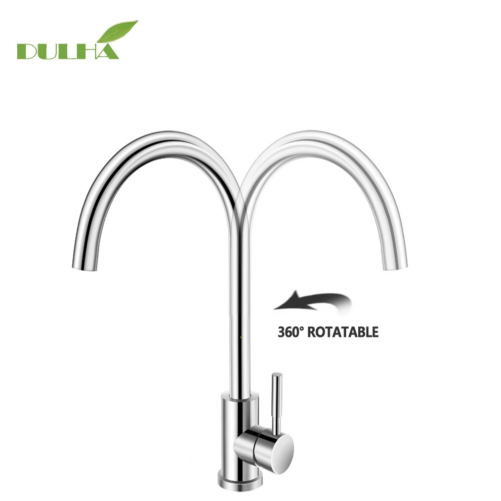 Kitchen Faucet Mixer Tap Stainless Steel Nickel Vessels Sink Hot Cold Water Taps 360 Degree Swivel Rotate Faucets Free Shipping Kitchen Faucet Mixer Tap Stainless Steel Nickel Vessels Sink Hot Cold Water Taps 360 Degree Swivel Rotate Faucets Free Shipping