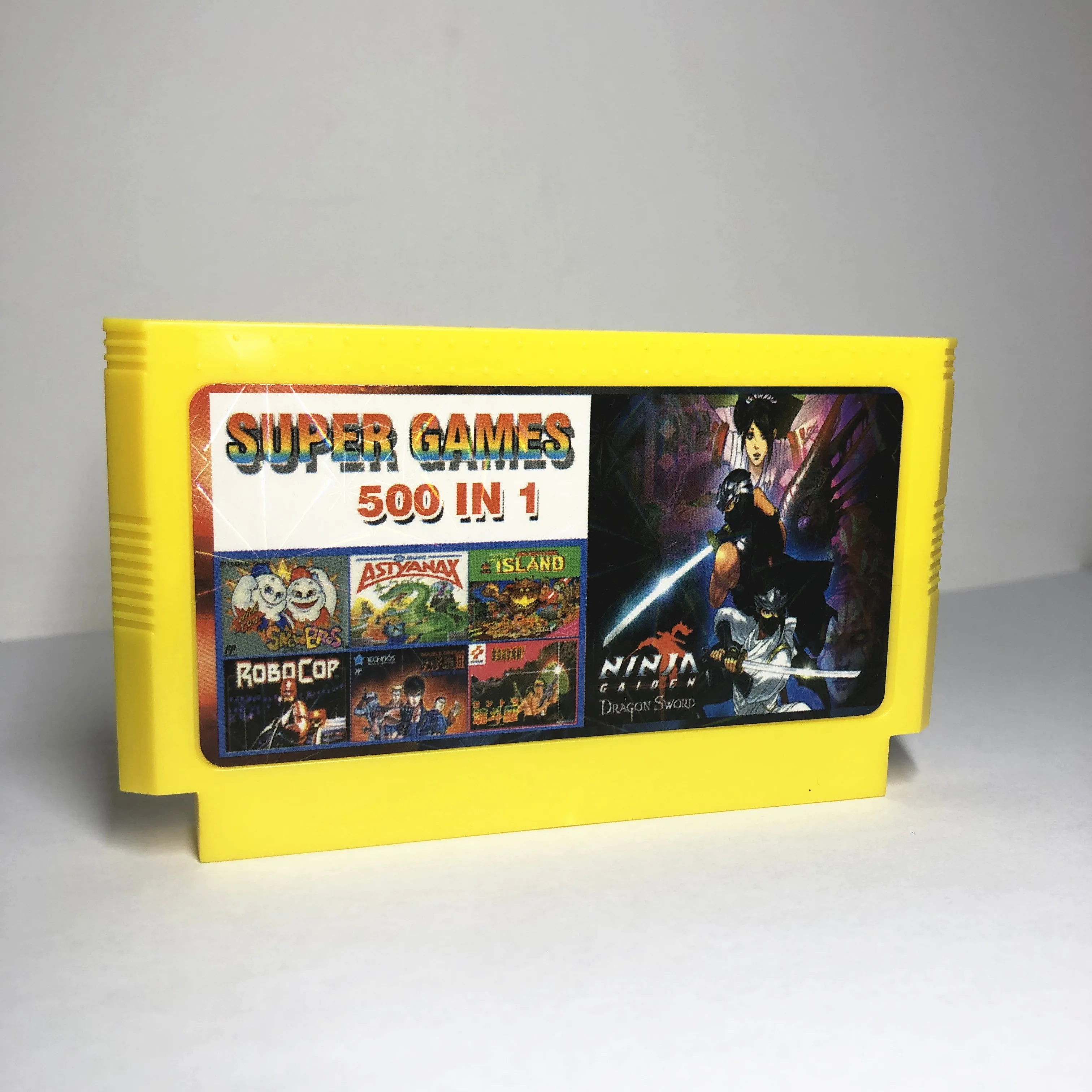 

Super 500 in 1 English version Oontra/Turtles/ 8 bit 60 pins best video games gift for D99 Game player