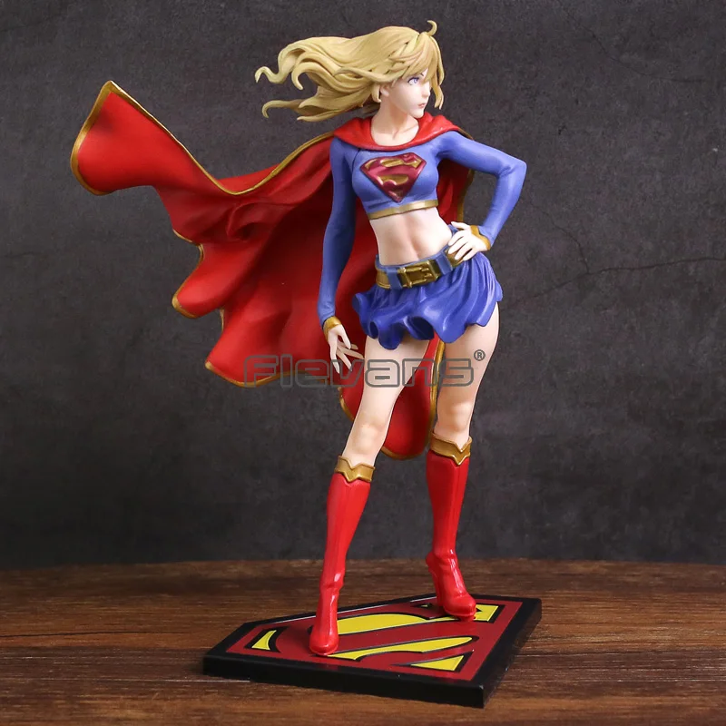 Статуя Bishoujo Supergirl возвращает фигуру из ПВХ Коллекционная модель игрушка|Игровые