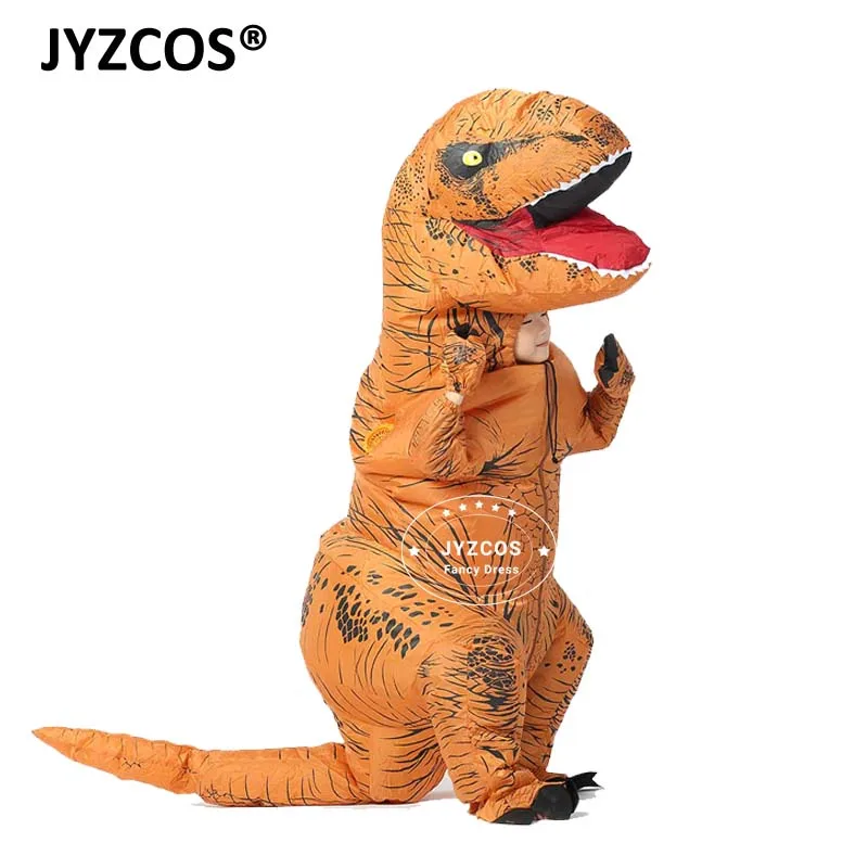 JYZCOS, T-REX, надувной костюм динозавра для взрослых, костюм на Хэллоуин, костюм с вентилятором, disfraces, комбинезон, нарядное платье, наряд, костюм