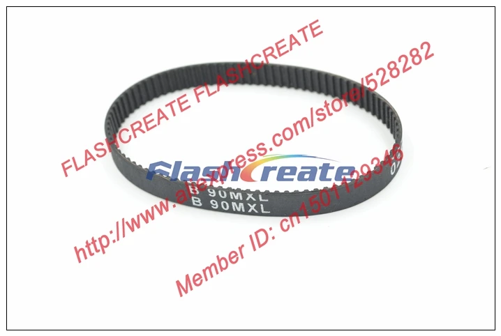 

10pcs B90 MXL Timing Belt Teeth 90 Width 6.35mm Length 182.88mm=72" B90MXL Rubber Closed-Loop Synchronous Belt Fit MXL Pulley