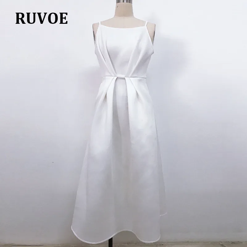 Женское элегантное сексуальное однотонное белое коктейльное длинное платье с О-образным вырезом и открытыми плечами, плиссированное приталенное платье без рукавов, официальное вечернее платье EN-041 - Цвет: Белый